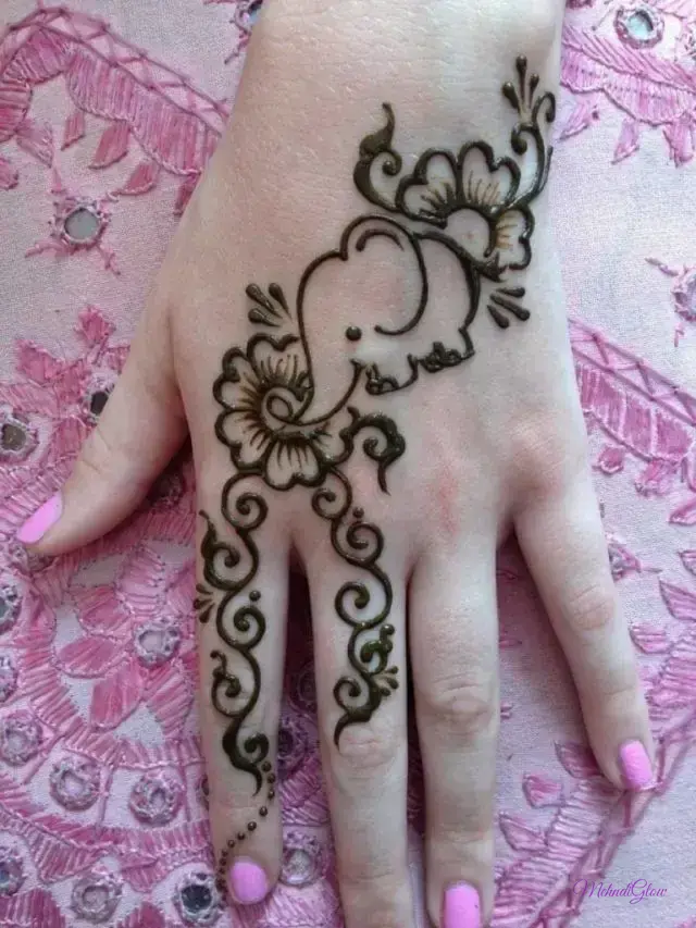 Basic Easy Simple Mehndi Designs For Kids Step By Step