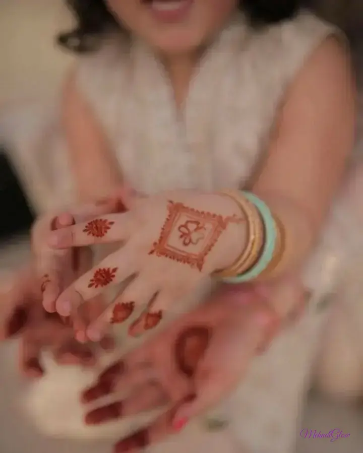 Cute Easy Mehndi Designs For Kids Back Hand