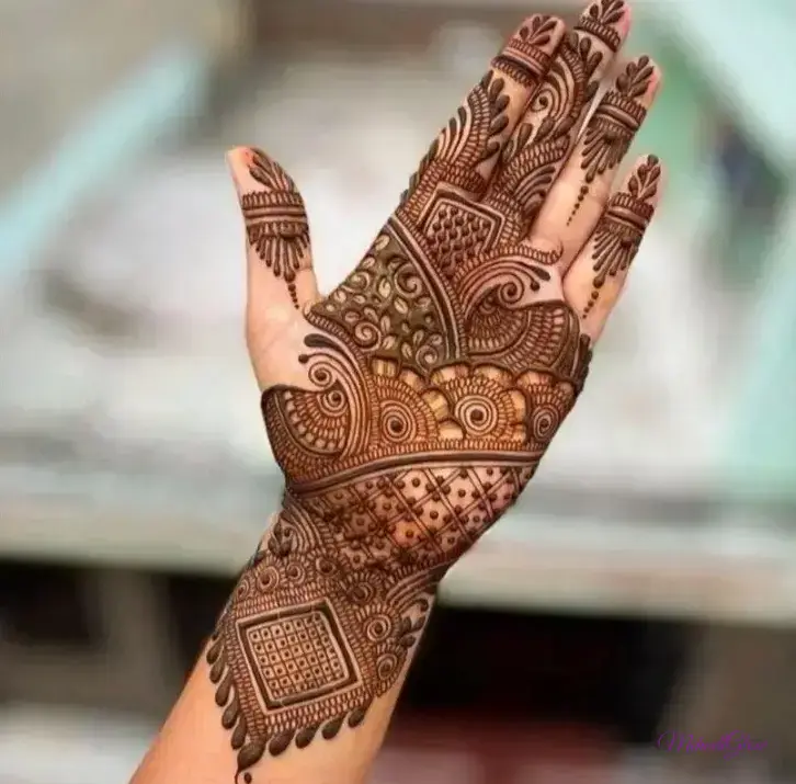 Easy Front Hand Simple Mehndi Design