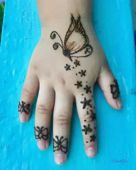 Easy Mehndi Designs For Kids Full Hand