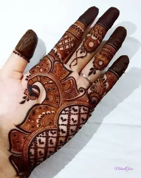 Front Hand Simple Mehndi Design Arabic