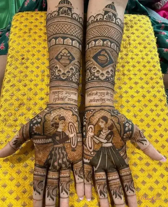 Front Hand Simple Mehndi Designs