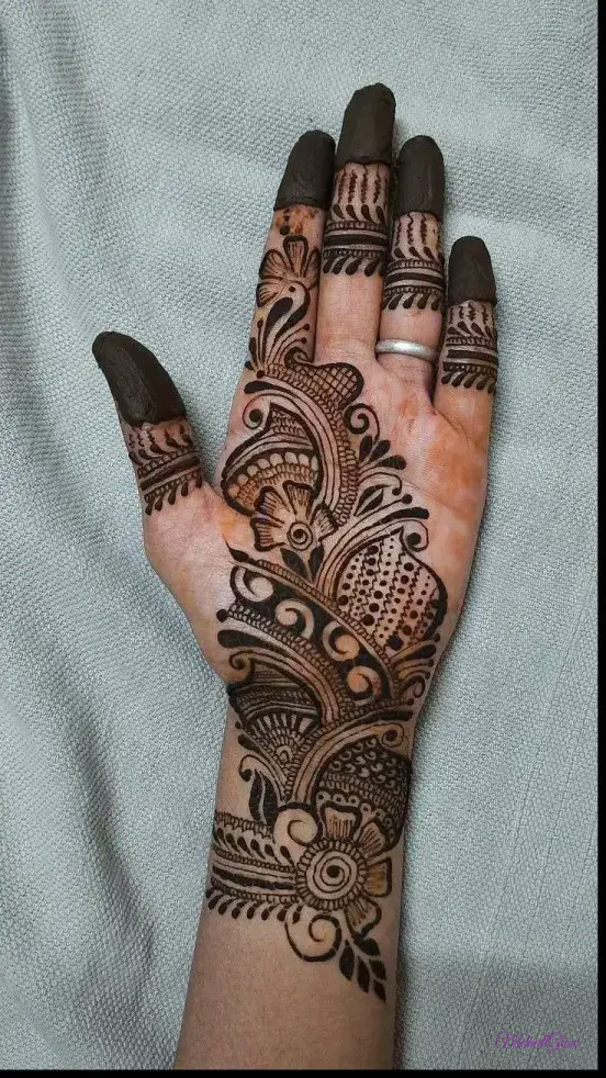 Mandala Mehndi Designs For Front Hand