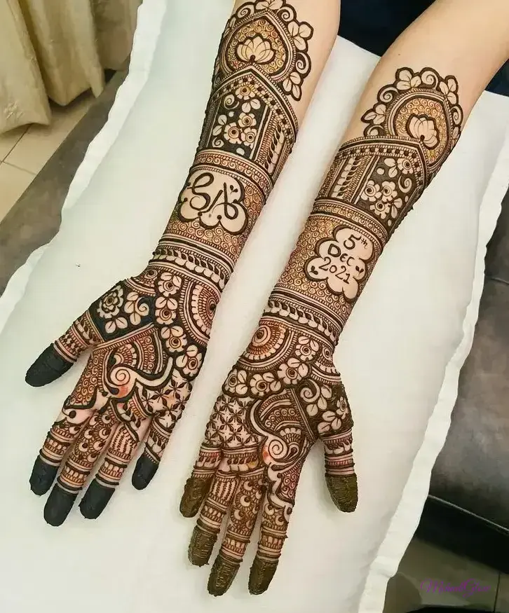 Mehndi Designs Easy Front Hand