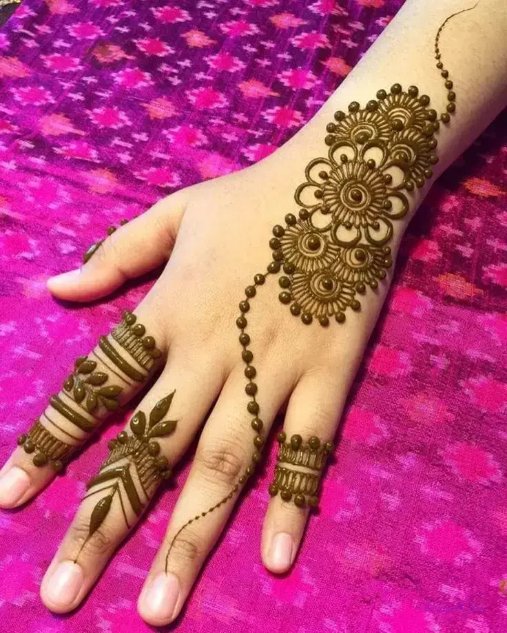 Mehndi Designs For Kids Back Hand