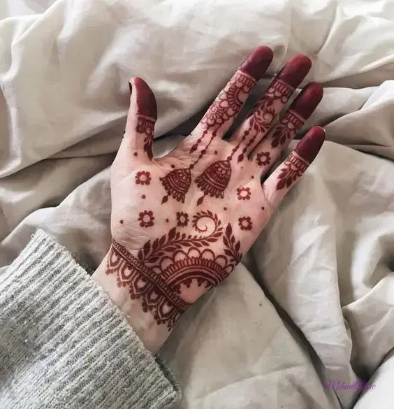 Mehndi Designs For Kids Front Hand