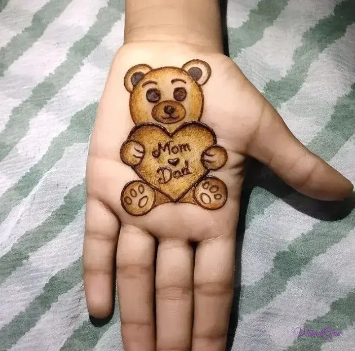 Mehndi Designs For Kids Full Hand Front Hand