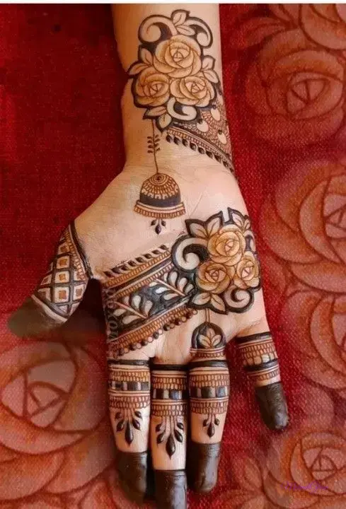 Mehndi Designs For Kids Full Hand Simple