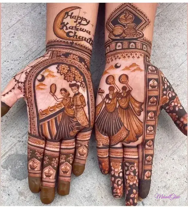 Royal Front Hand Mehndi Design Simple