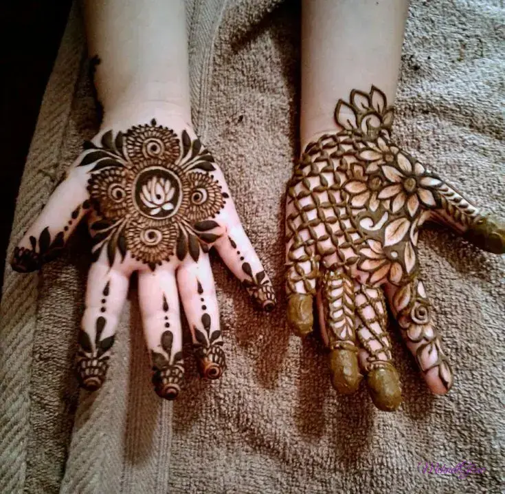 Simple And Cute Easy Mehndi Designs For Kids