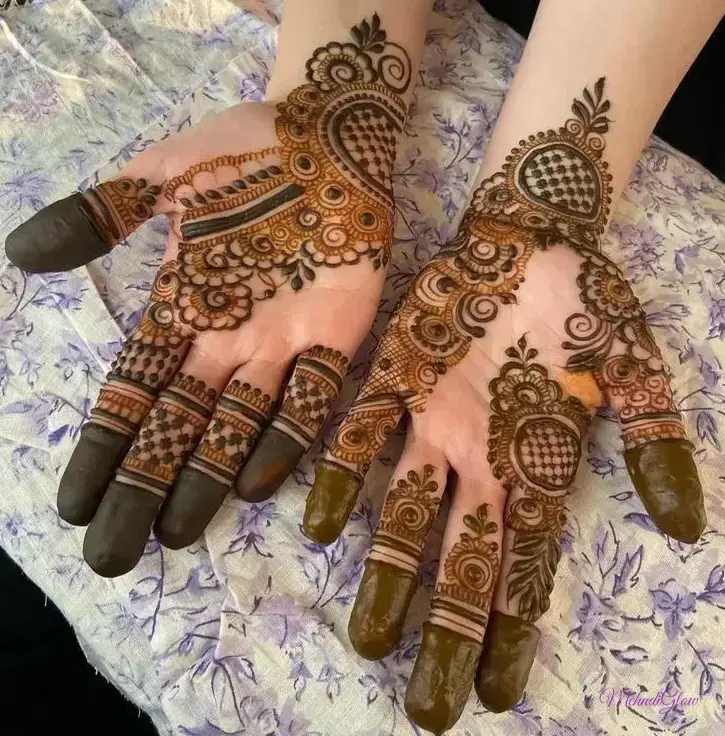 Simple Front Hand Mehndi Design