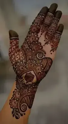 Simple Mehndi Design In Front Hand