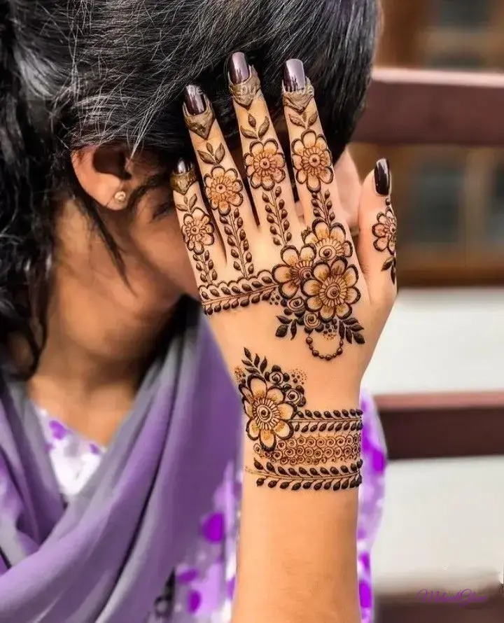 Simple Mehndi Designs For Girls Kids Full Hand