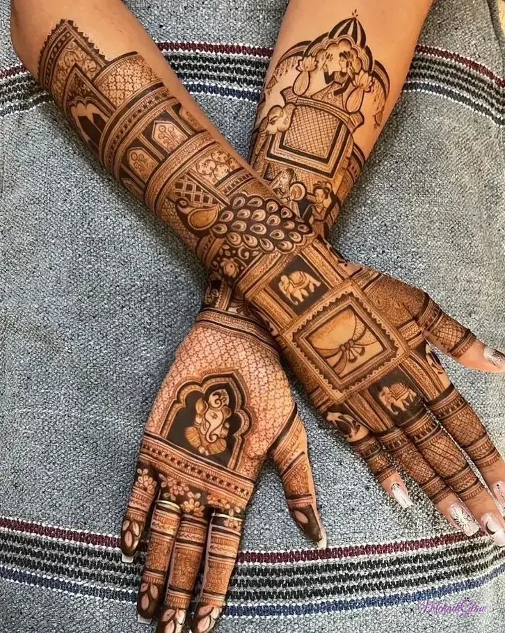 Simple Mehndi Designs Front Hand