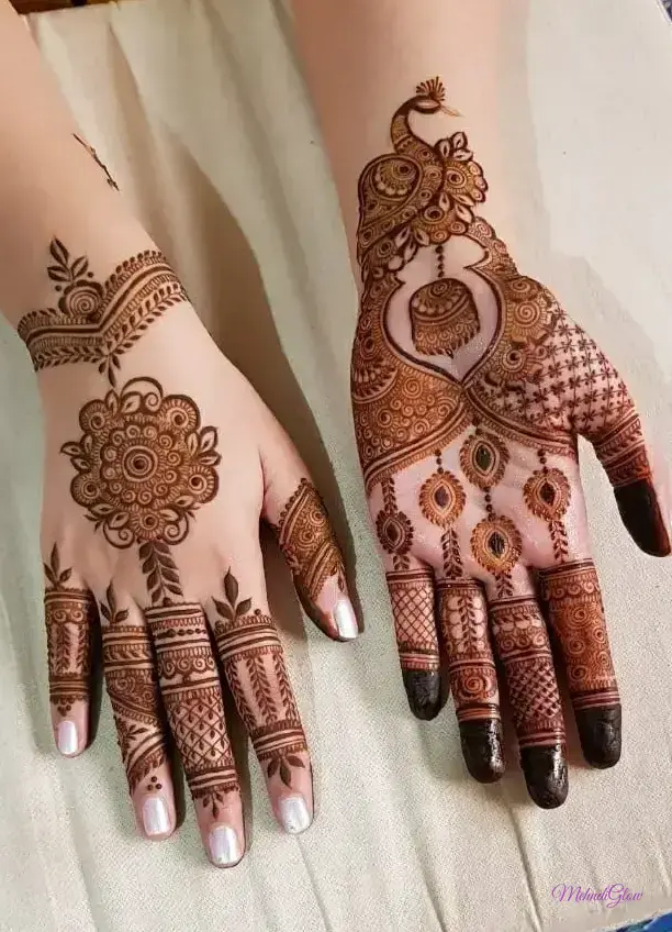 Simple Royal Front Hand Mehndi Design