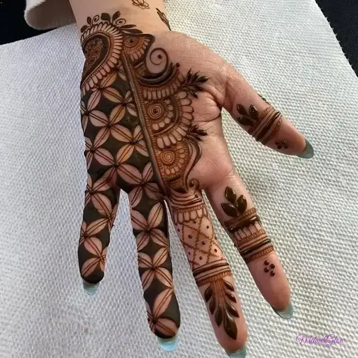 Simple Stylish Back Hand Mehndi Designs Front Hand